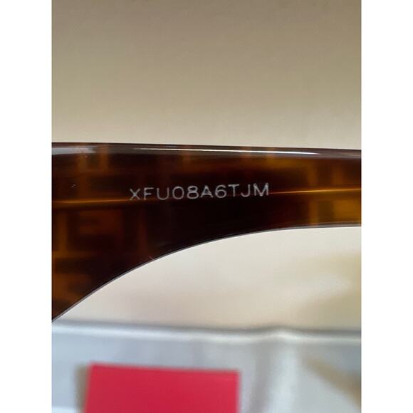 Fendi FF 0458G Monogram Sunglasses in Gradient Brown with Red Case & cloth NIB main image 10